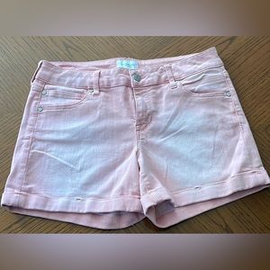 Celebrity Pink Light wash  Denim Cuffed Shorts